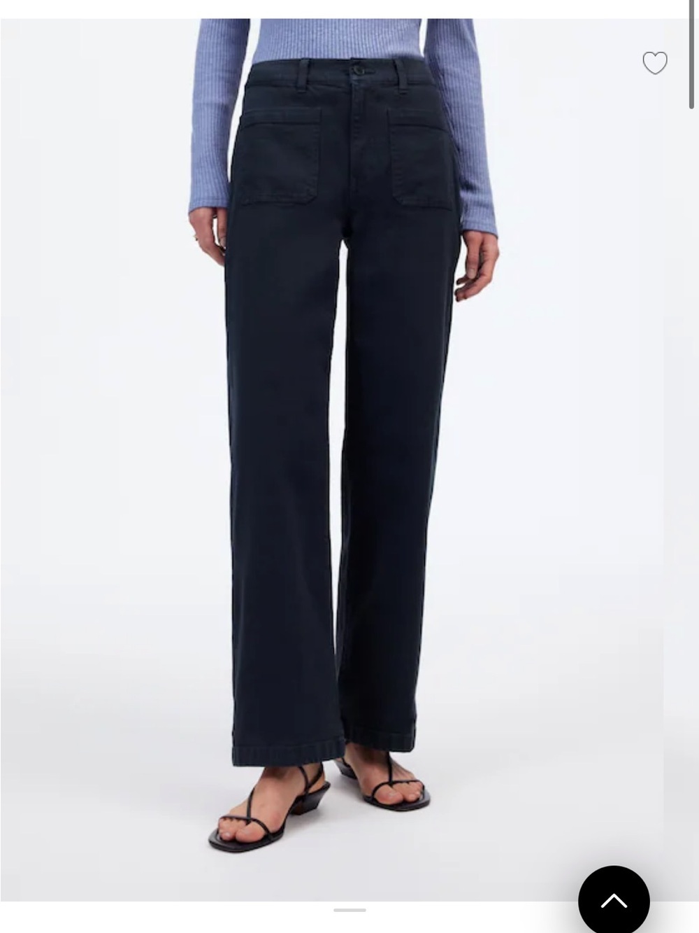 Madewell Wide-Leg Women’s Jeans - navy - Picture 2 of 10